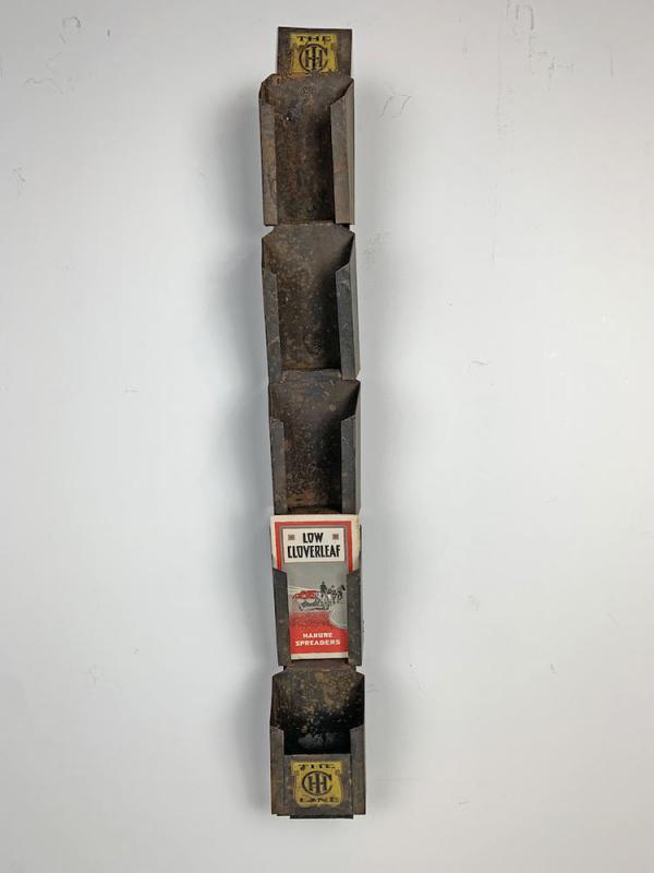 1910S EARLY IHC DEALERSHIP LITERATURE RACK FOR IHC FOLDOUT BROCHURES