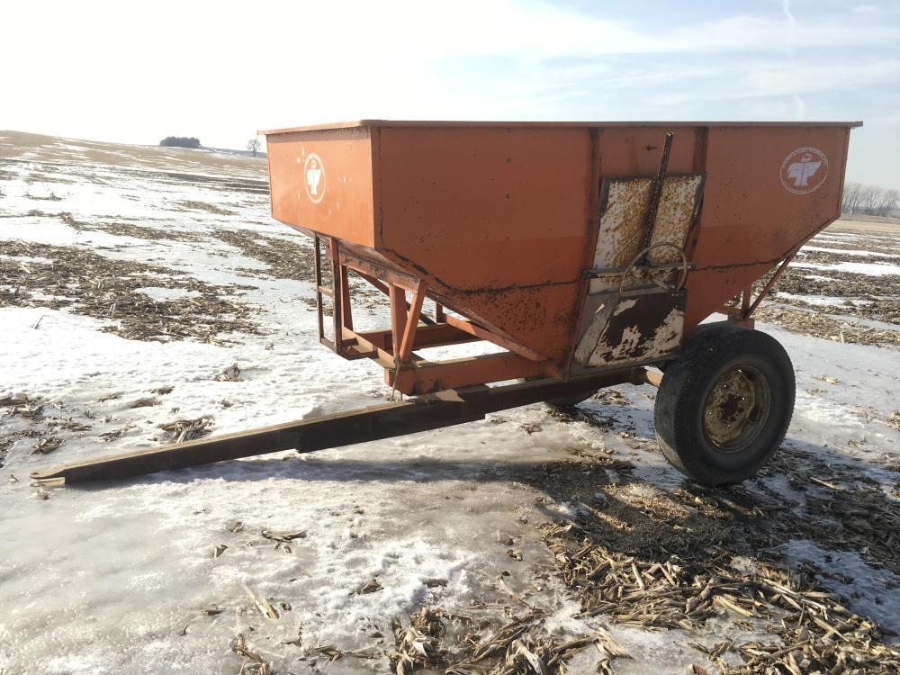 Farm & Fleet 150 bu. Gravity Wagon on 2 wheel Trailer