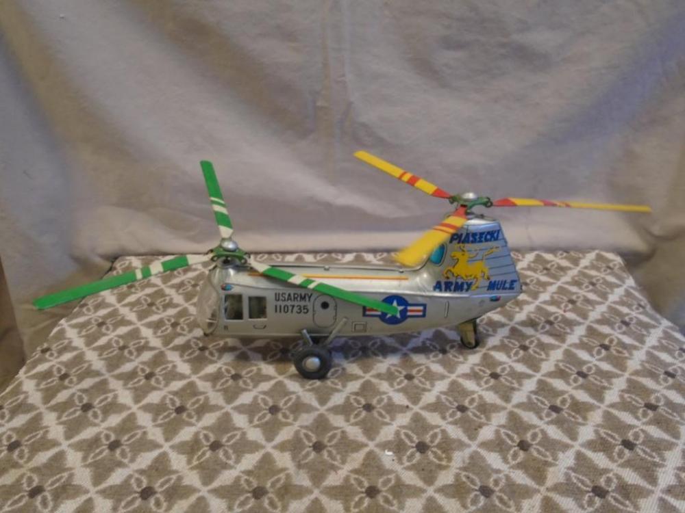 Alps, Japan, Tin US Army, Piasecki Army Mule Helicopter