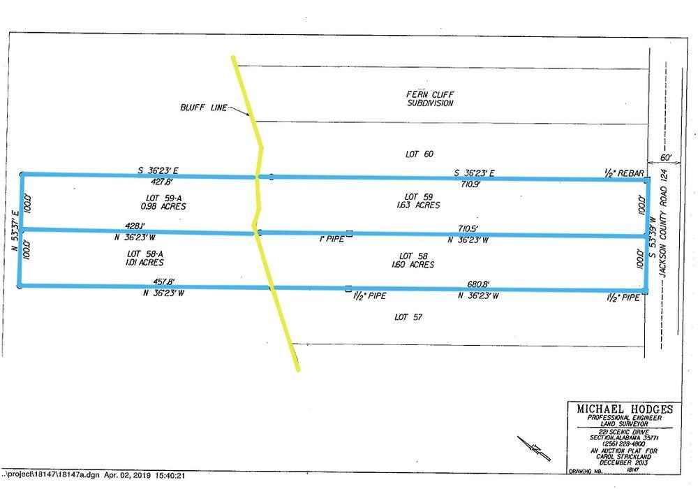 Lot 59 & 59-A in Fern Cliff Subdivision