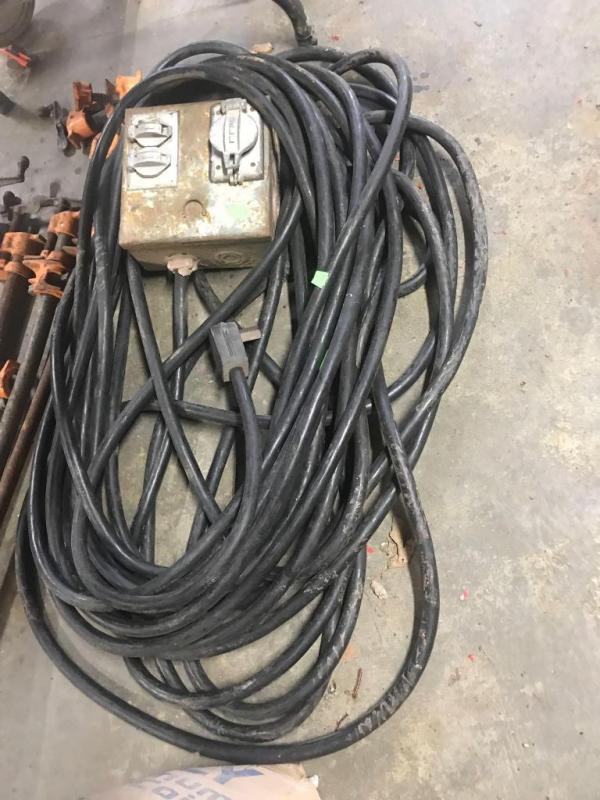 Heavy Gauge 220 volt extension cord, approx 50 feet image