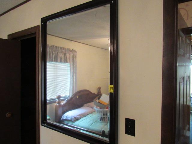 Hanging clock and mirror