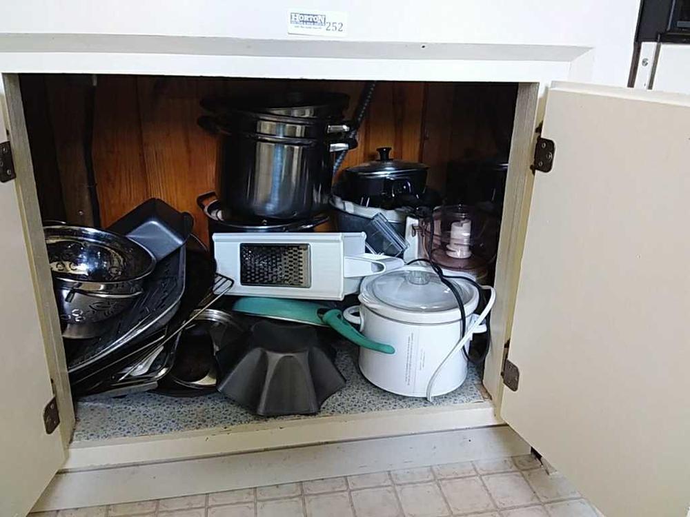 Contents of cabinet