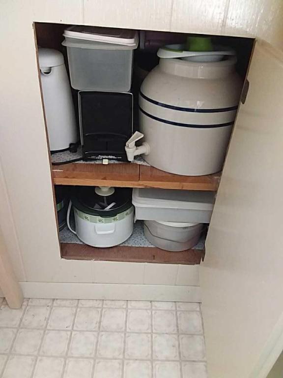 Contents of cabinet