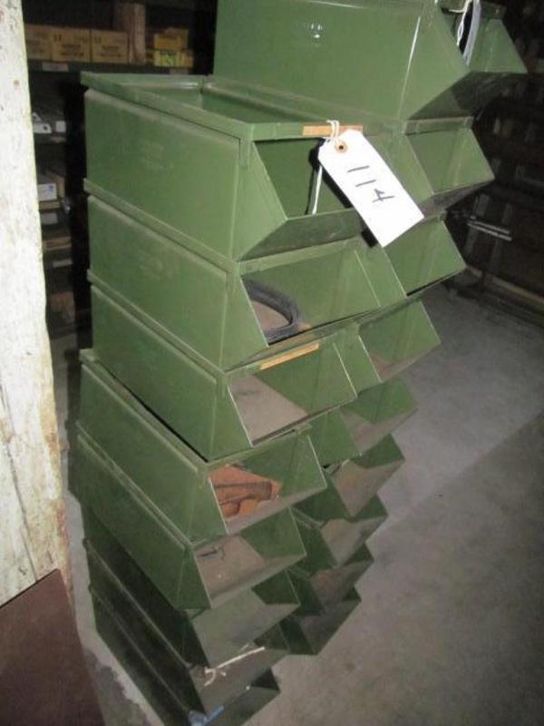 17 storage bins; stackable