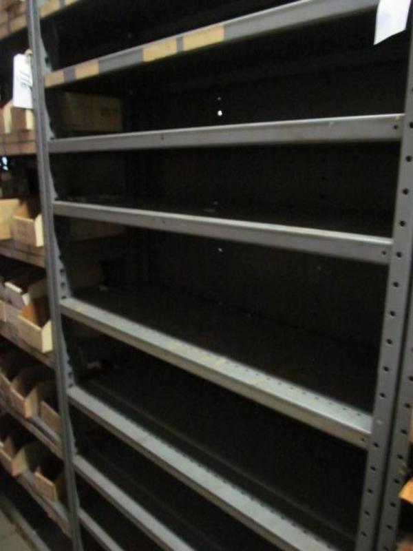 Metal shelf; no contents
