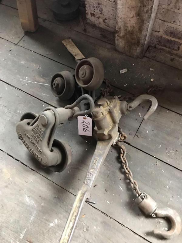 Yale hoist and part of Tram