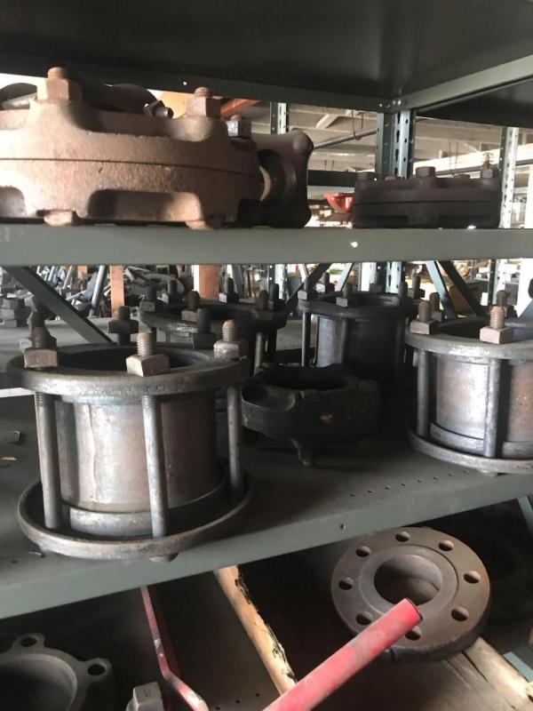 Shelf and contents; large couplings etc.