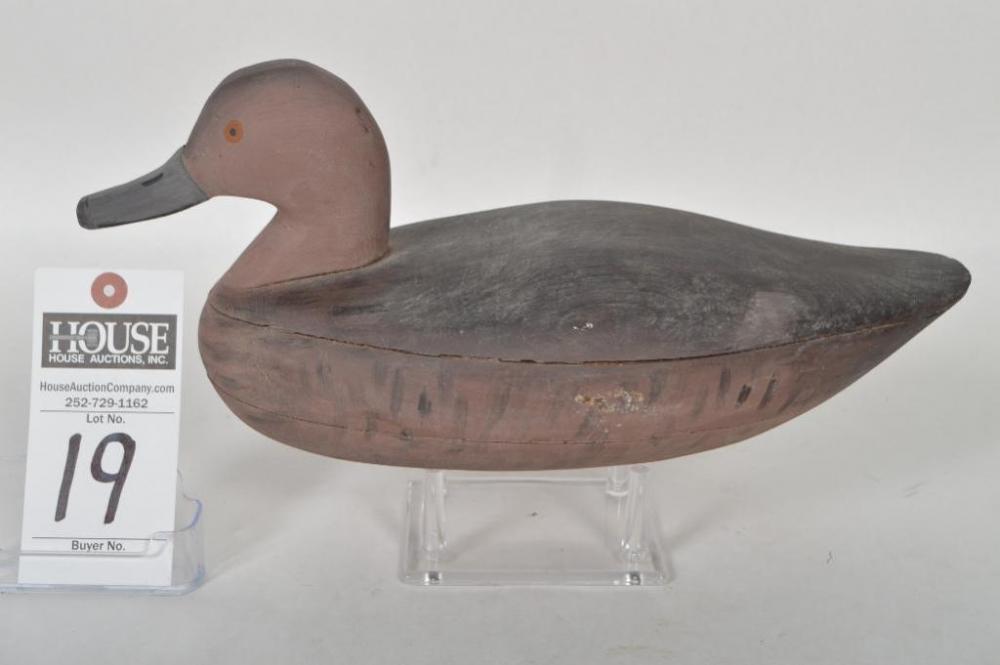 Early Eldon Willis and Dan Robinson Redhead Hen circa 1960's. Appears to have original paint.