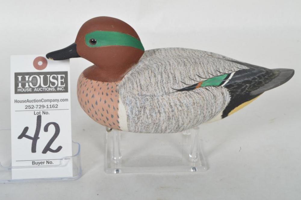 Green Wing Teal Drake by Joe Nero, Moyock, NC. Plus a very nice Teal from The "Roy H Willis Teal Collection".