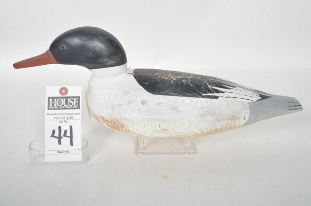 American (Common) Merganser Drake-unknown maker, likely made in Chincoteague, Va.