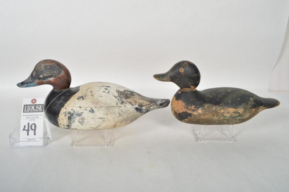 Mason Premier Redhead Drake. Mason Scaup Drake- some original paint.