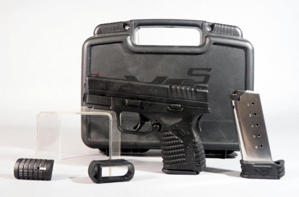 Springfield Armory XDS-45 .45 ACP Pistol SN# S3249723, Two Total Mags, With Paperwork And Grip Extension, In Hard Case image