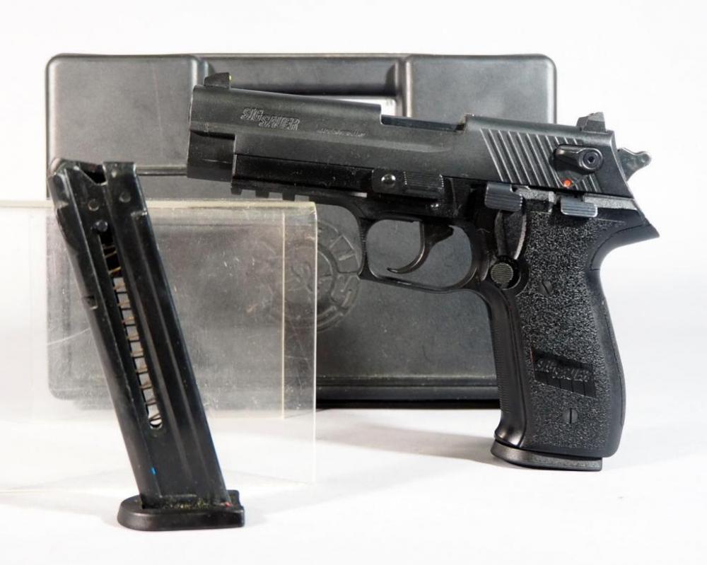 Sig Sauer Mosquito .22LR Pistol SN# F317719, Two Total Mags And Paperwork, In Taurus Hard Case image
