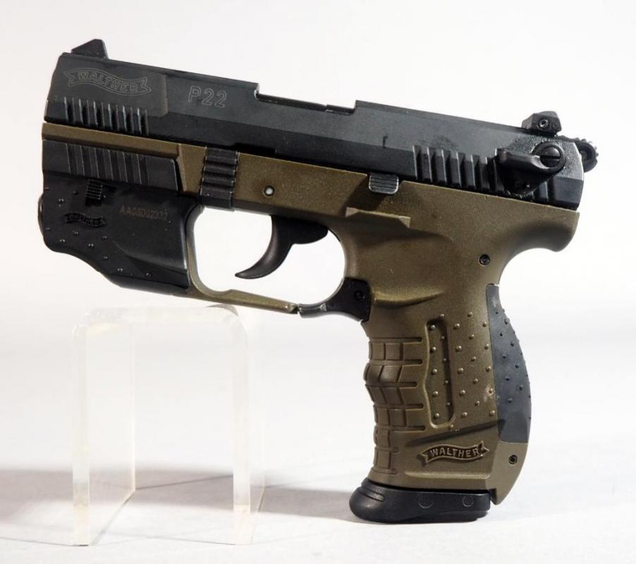 Walther P22 .22LR Pistol SN# L295511, With Laser Sight (Needs Batteries) image