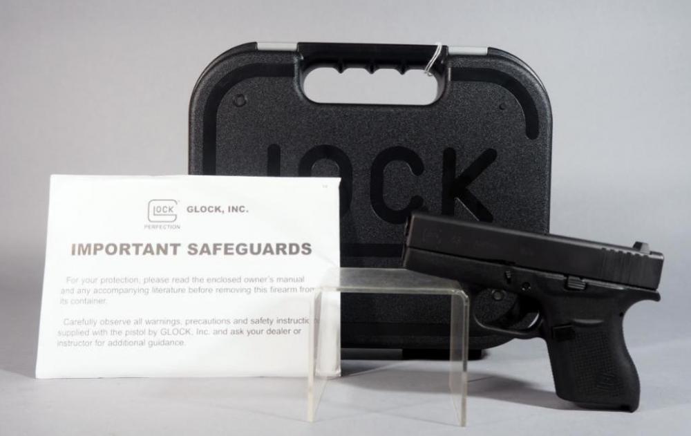 Glock 43 9x19mm Pistol SN# BKST587, No Magazine, With Paperwork, In Hard Case image