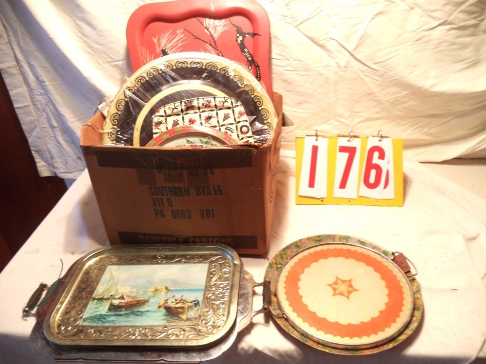 Assortment of metal Trays image