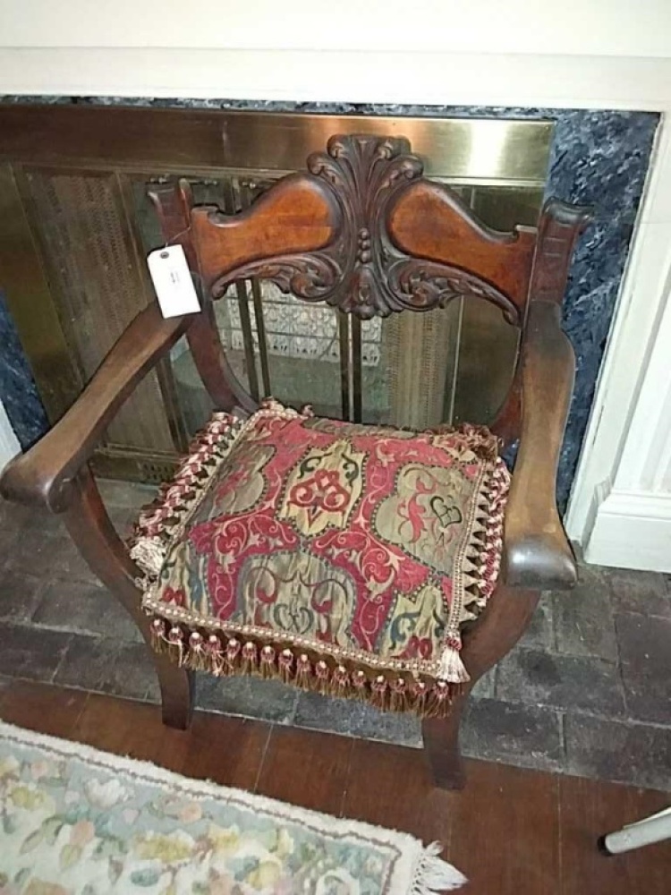 Antique Spanish Chair with cushion