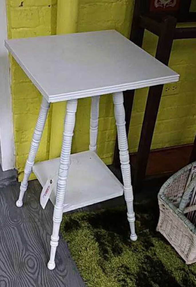 White Entry Table, approx. 29" t x 16"'w