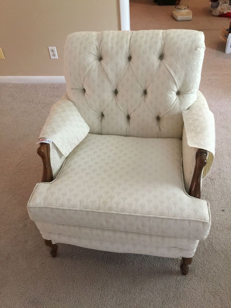 Cream Colored Cloth Chair