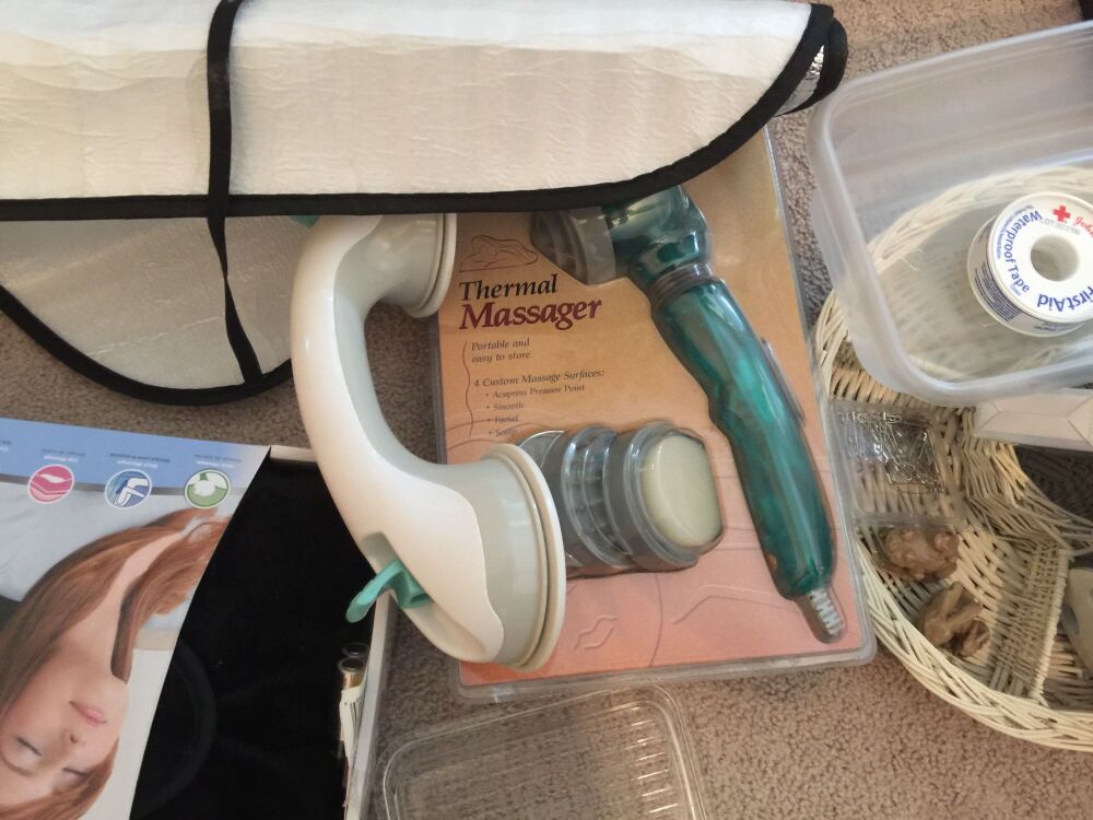 Miscellaneous Lot: Games, Mirror, Massager, etc