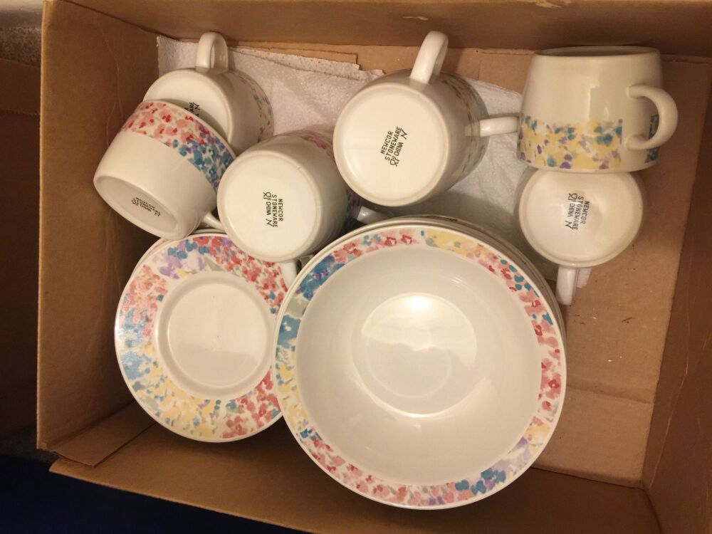 Set of "Newcor" Stoneware