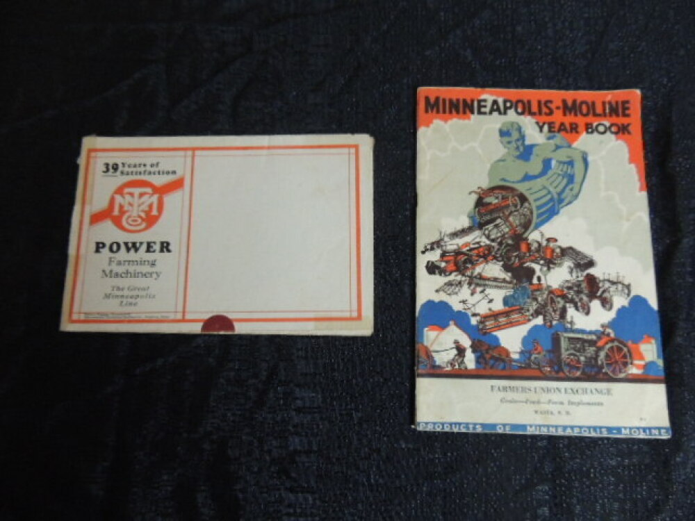 The Minneapolis Threshing Machine Co, Foldout Mailer & 1931 Minneapolis - Moline Yearbook (2 Items)