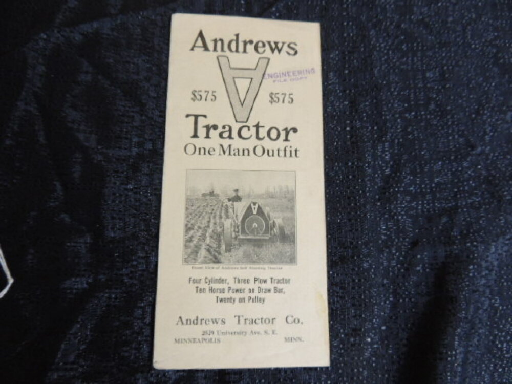 Andrews Tractor Co. Brochure