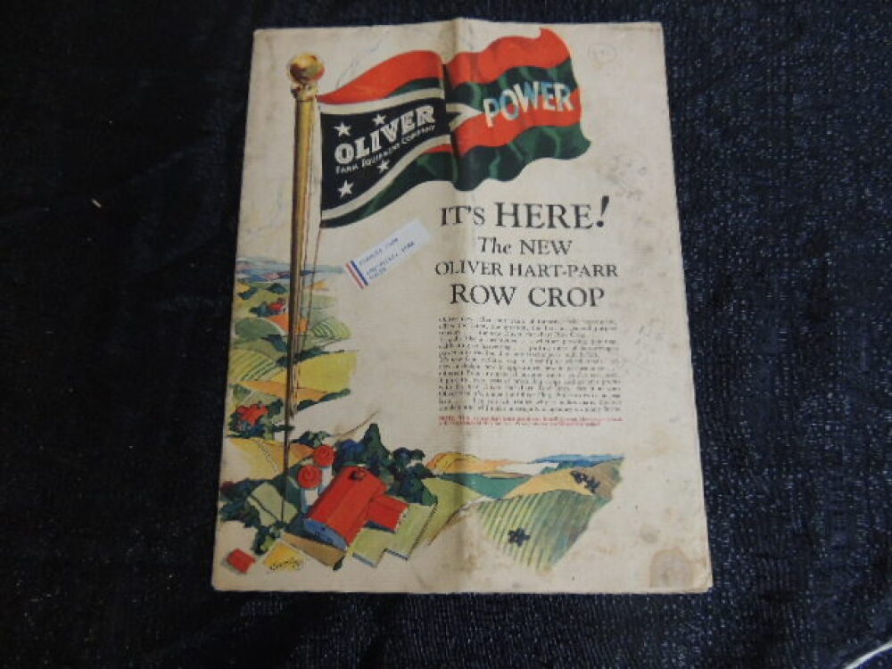 The New Oliver Hart - Parr Row Crop Mailer