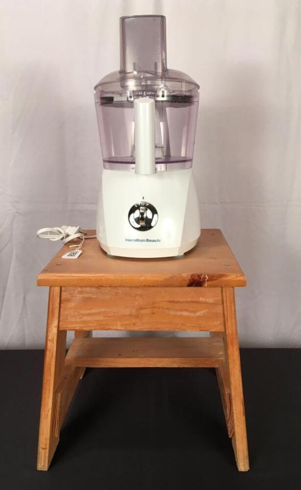 Hamilton Beach Food Processor and Step Stool