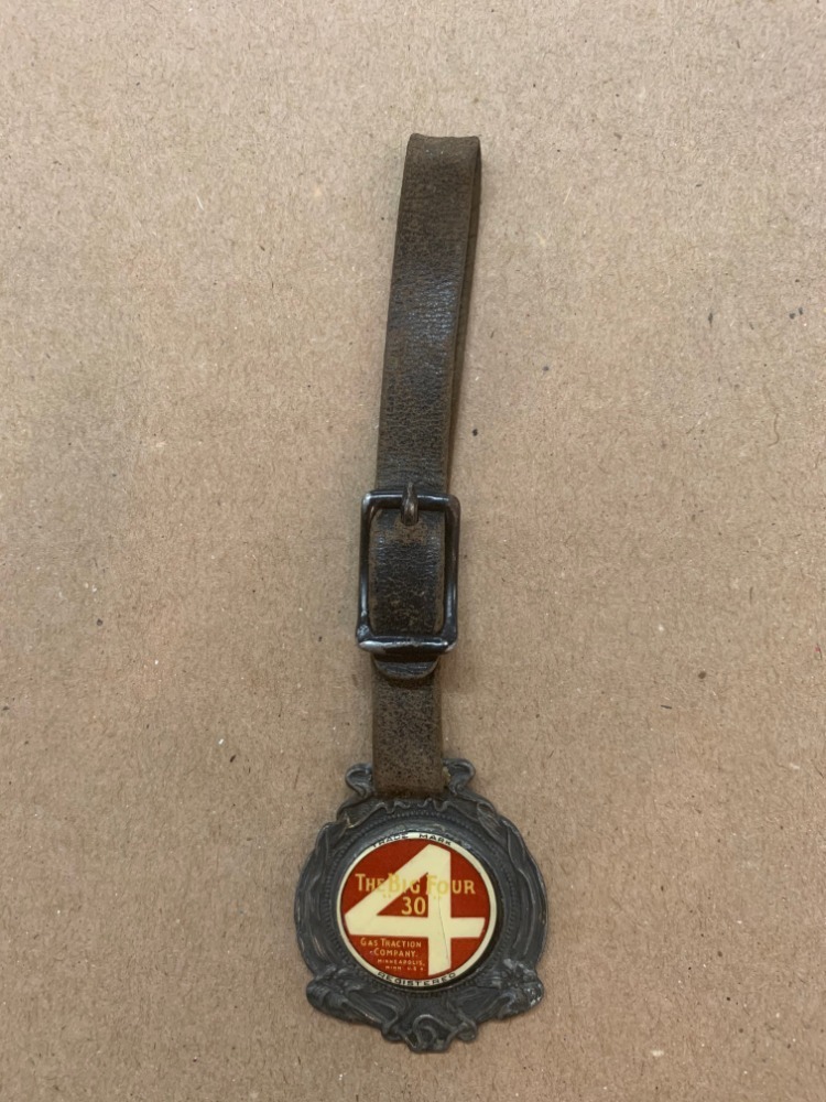 The Big 4 30 Gas Tractor Celluloid Center Fob