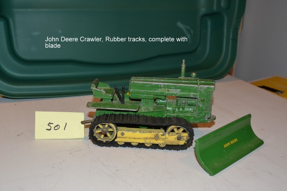 John Deere Crawler, Rubber Tracks, Complete w/ Blade image