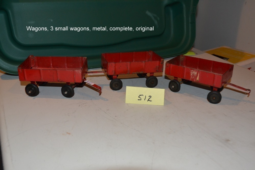 3 Small Metal Wagons image