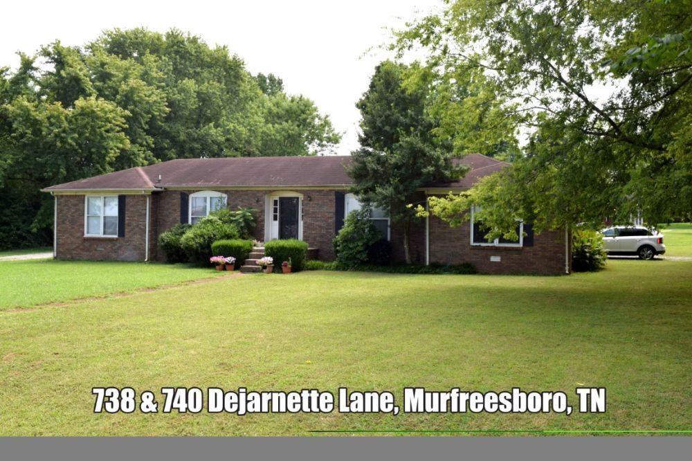 REAL ESTATE: 738 & 740 Dejarnette Ln, Murfreesboro, TN