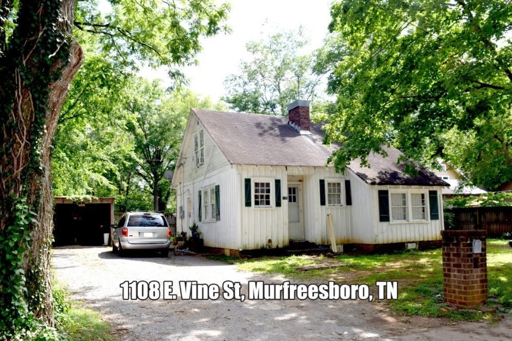 REAL ESTATE: 1108 E. Vine St, Murfreesboro, TN