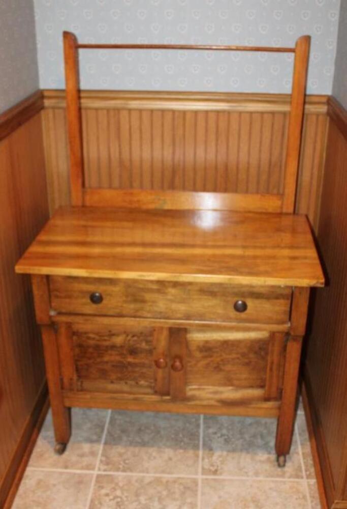 Wooden washstand image