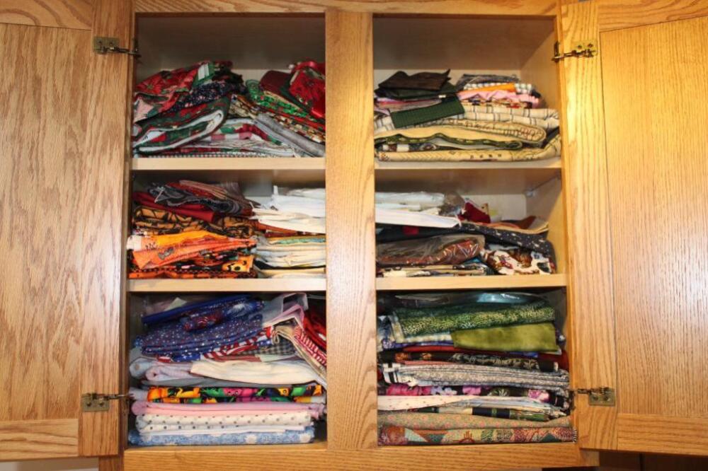 Large assortment of fabric image