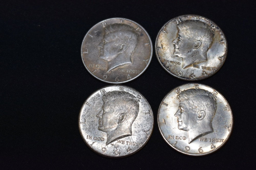 4 - 1964 KENNEDY HALF DOLLAR