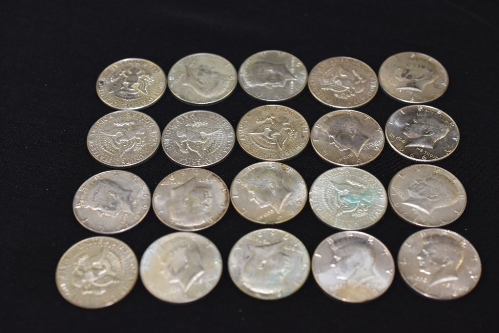 20 - KENNEDY HALF DOLLARS