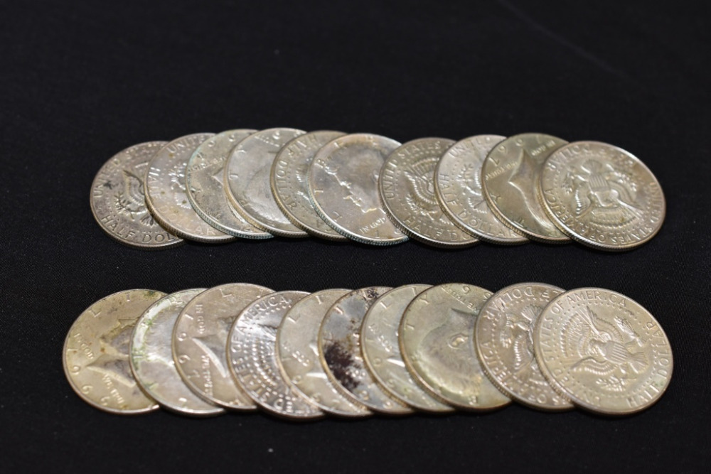 20 - KENNEDY HALF DOLLARS