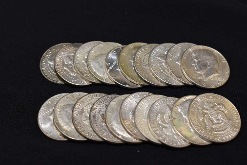 20 - KENNEDY HALF DOLLARS