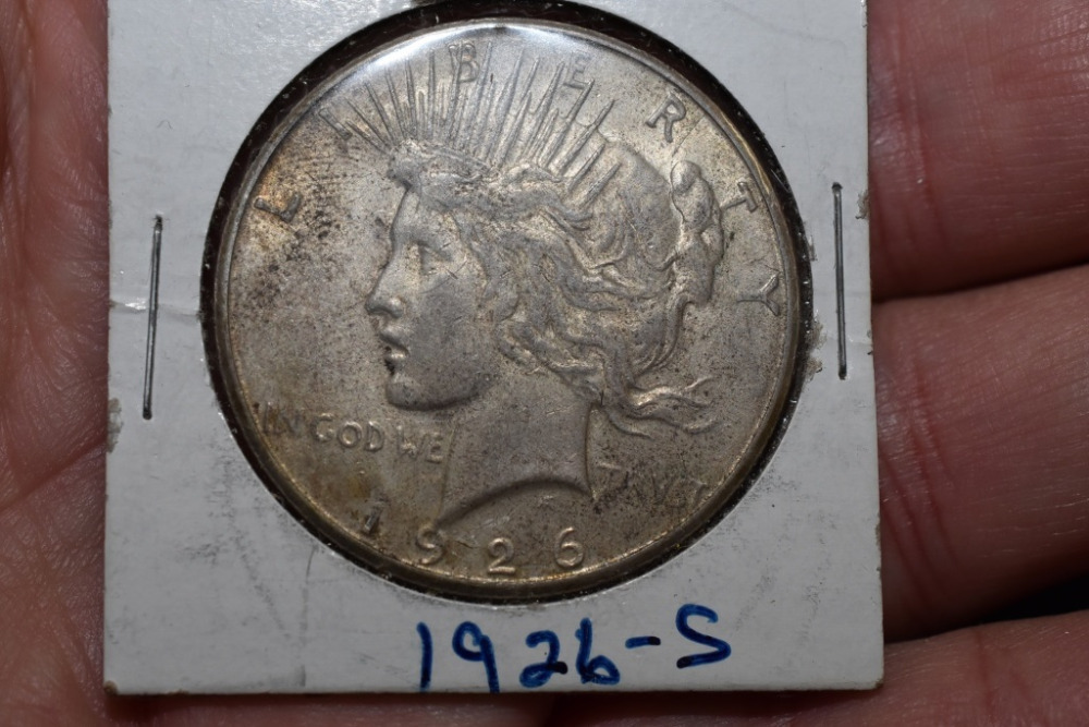1926-S SILVER PEACE  DOLLAR