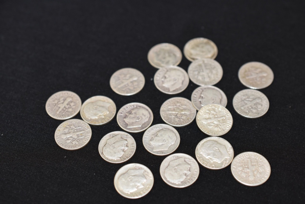 20 SILVER ROOSEVELT DIMES