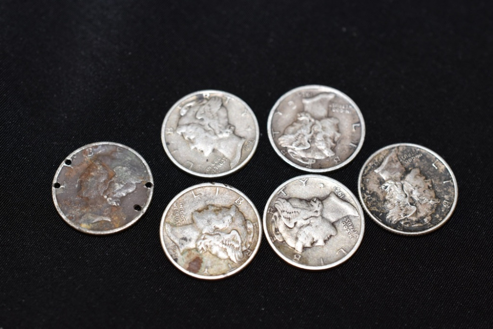6 SILVER MERCURY DIMES