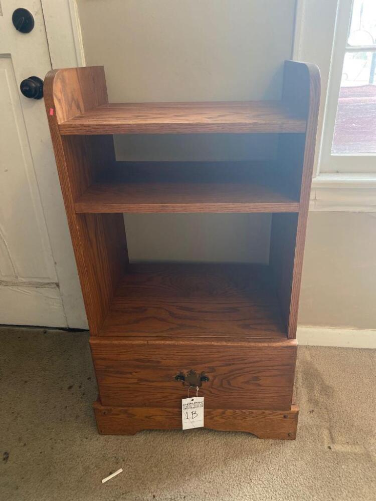 Wooden Shelf w/ Drawer