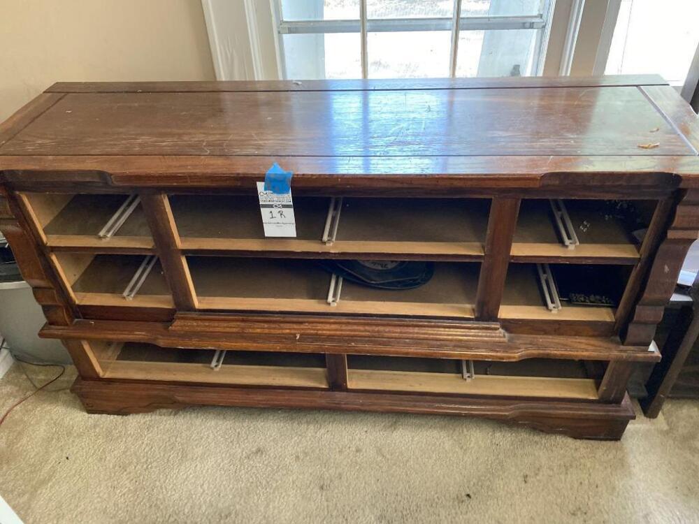 Wooden Dresser w/out Drawers- 33in. T x 60in. W x 20in. D
