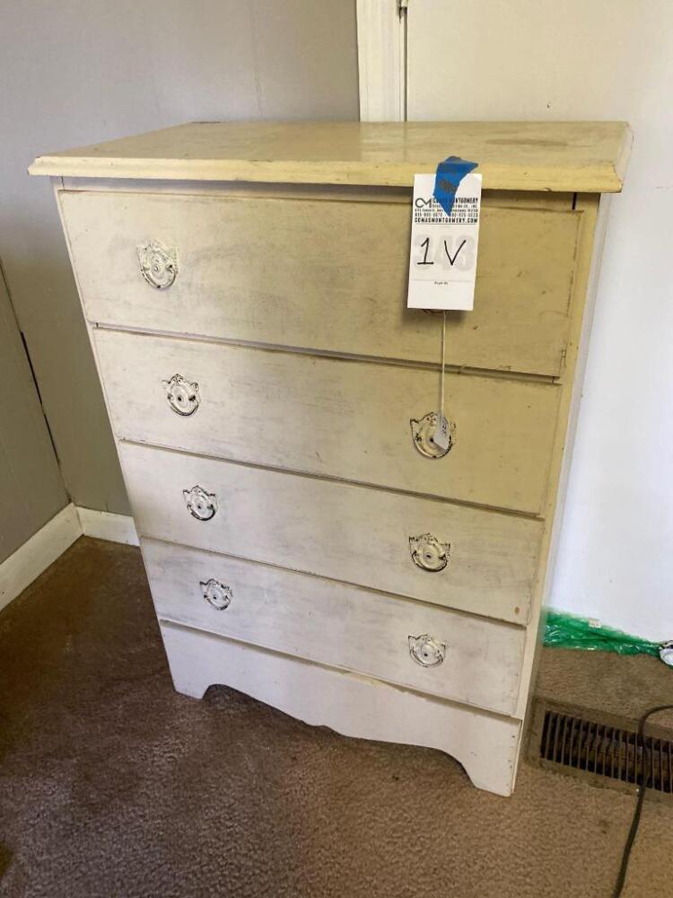 Antique Wooden Chest of Drawers- 36in. T x 27in. W x 14in. D