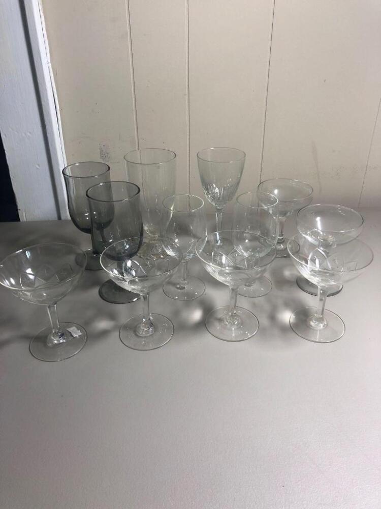Various Stemmed Glasses