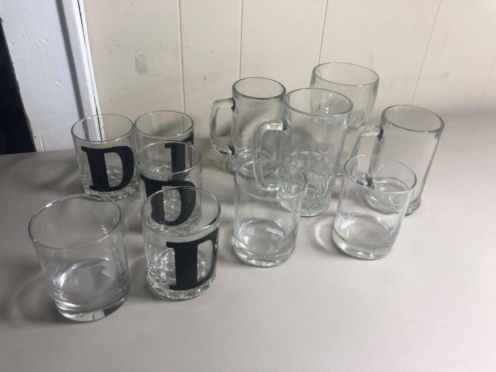 Assortment of Glass Cups