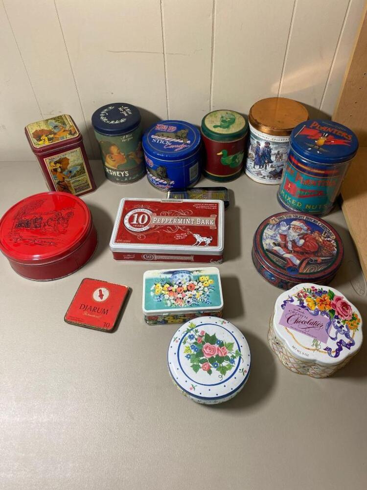 Assortment of Tin Containers